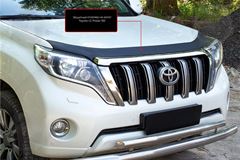 Спойлер на капот ШАГРЕНЬ со скотчем для Toyota LC Prado 150 2013-2017